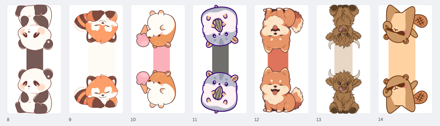 Bulk Order: Magnetic Bookmarks (5 bookmarks per order)