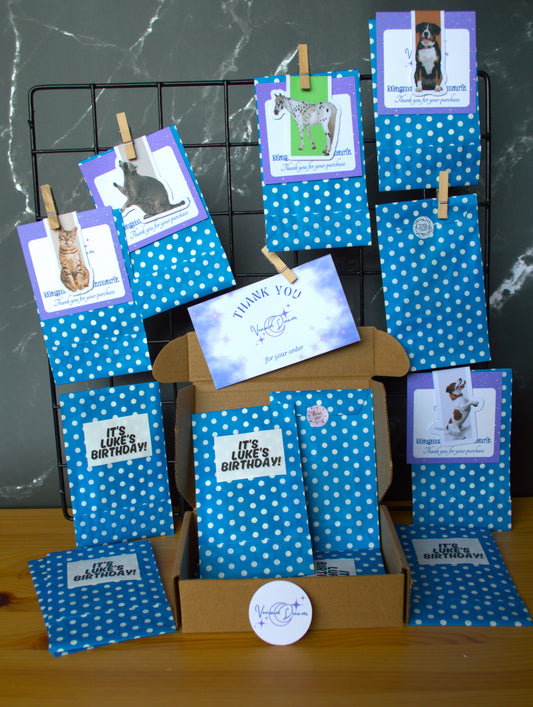 Class treats/Traktatie package: Magnetic Bookmarks