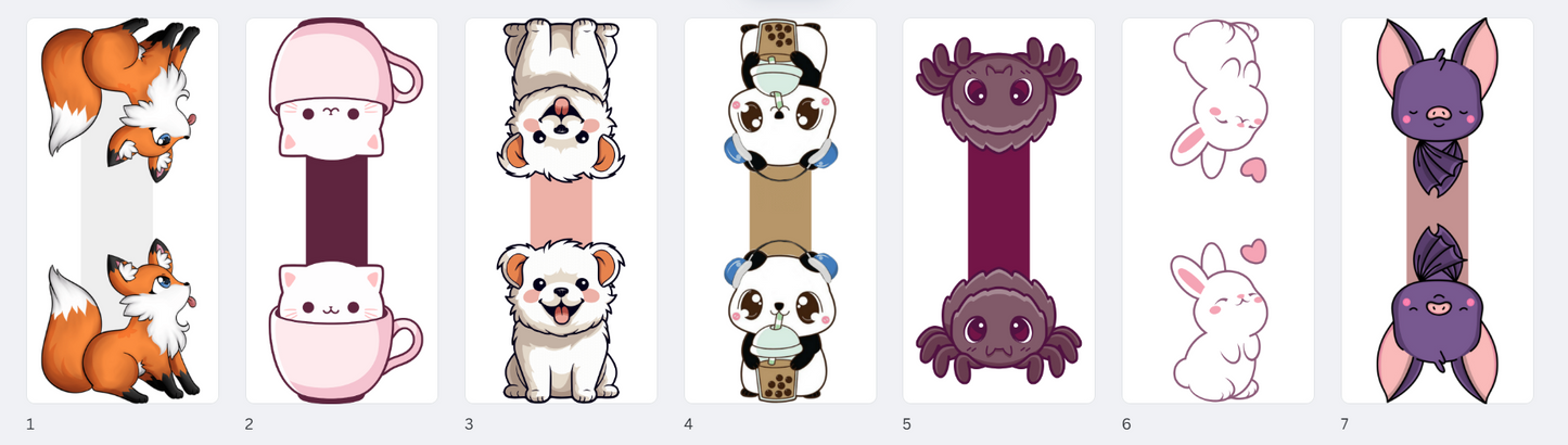 Bulk Order: Magnetic Bookmarks (5 bookmarks per order)