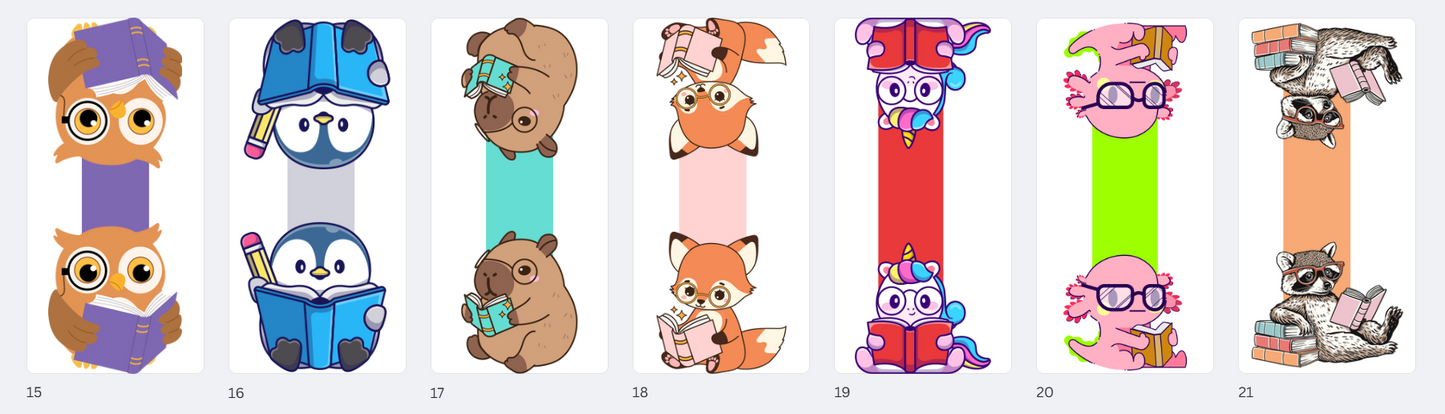 Bulk Order: Magnetic Bookmarks (5 bookmarks per order)